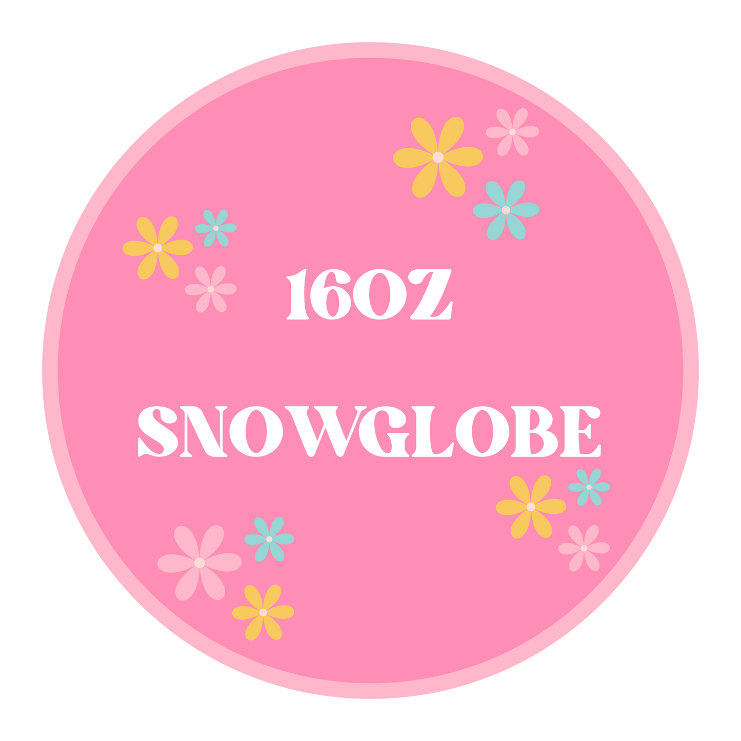 16oz Glass Snowglobe