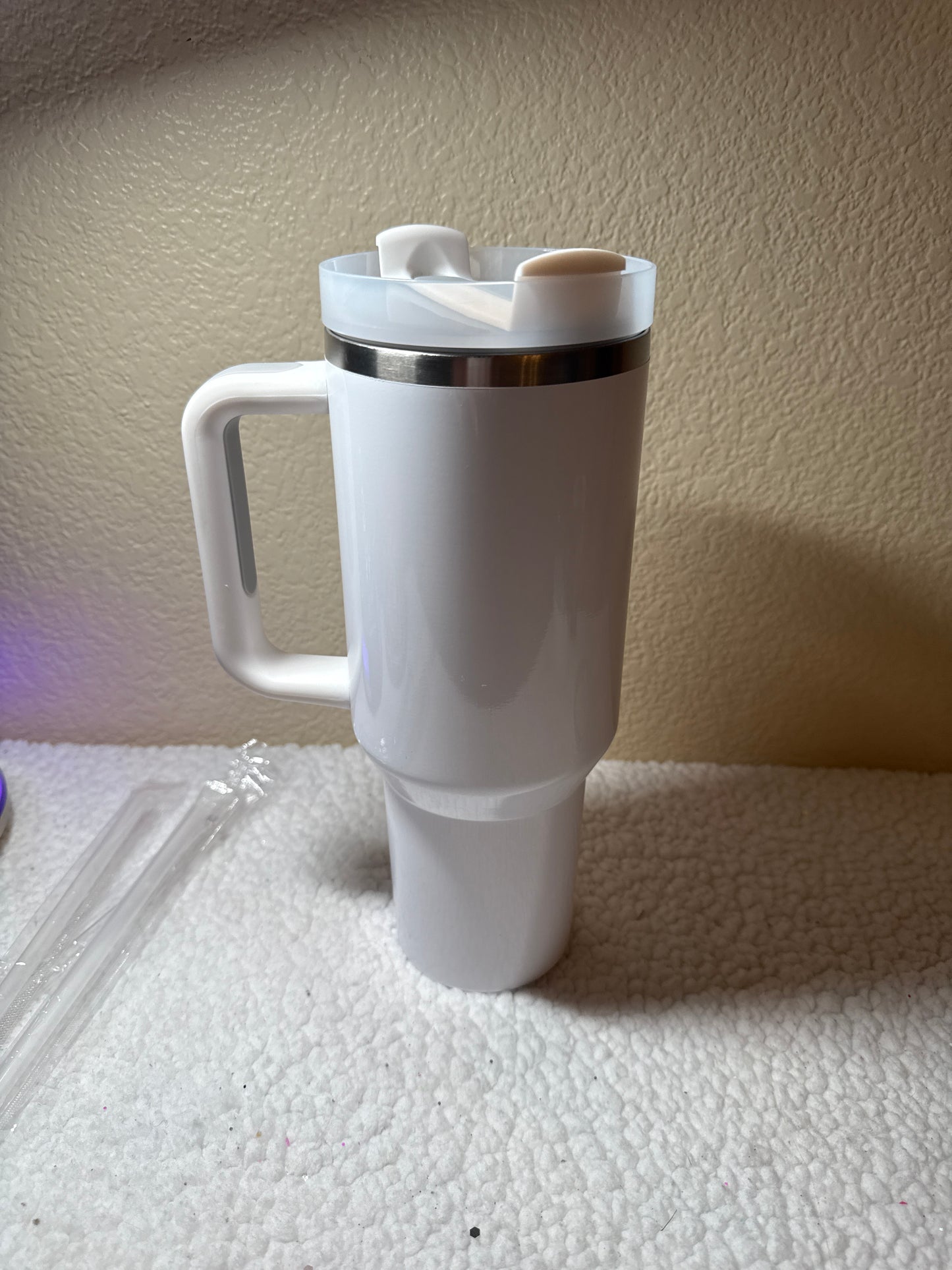 40oz Stainless Steel Tumbler White
