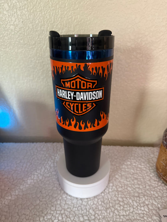 Harley Davidson, 40 ounce stainless steel Tumblr