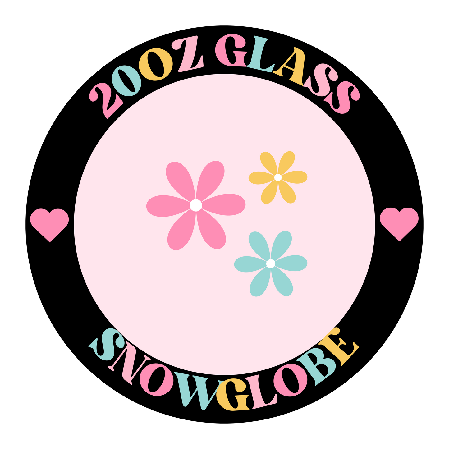 20 ounce glass snow globe cup