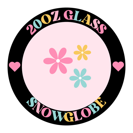 20 ounce glass snow globe cup