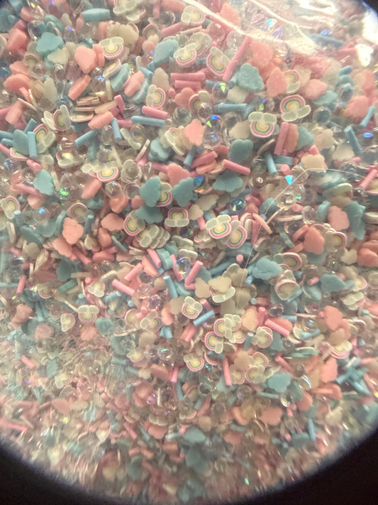 #28 Pink and Blue Clouds and Rainbows Additives