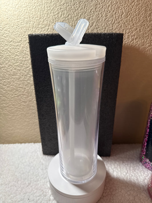 25oz Acrylic Snow Globe Cup