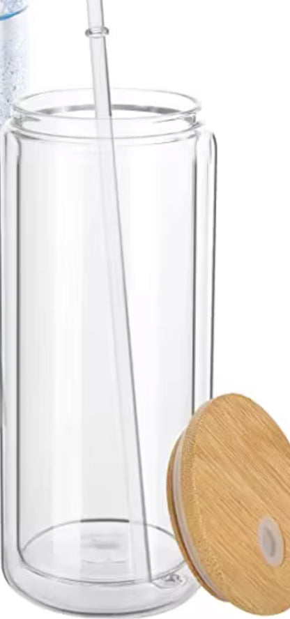 20 ounce glass snow globe cup