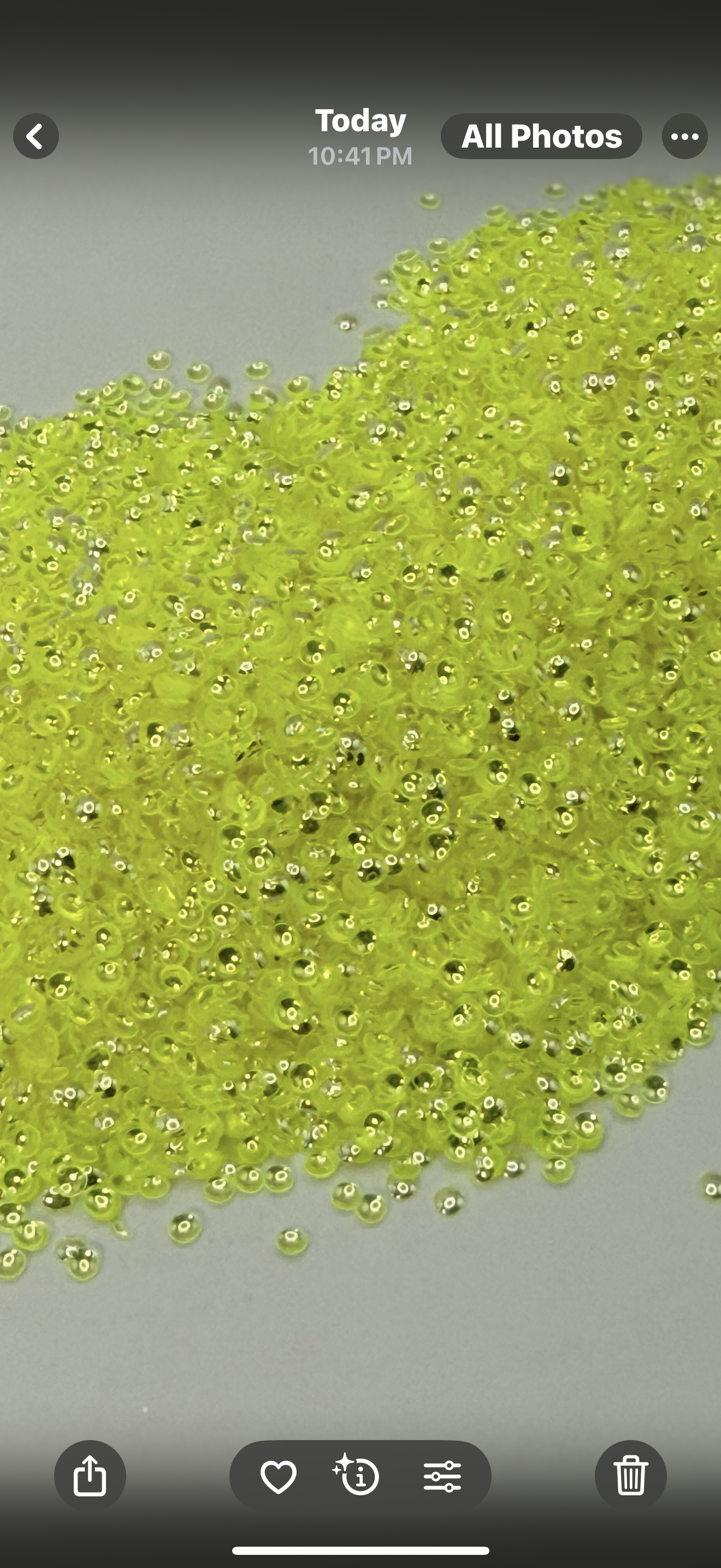 #74 Lemon Drop 3-D pearl glitter